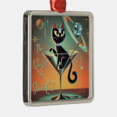 Das Leben einer Showgirl-Katze Ornament Aus Metall (Rechts)