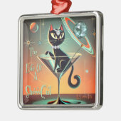Das Leben einer Showgirl-Katze Ornament Aus Metall (Links)