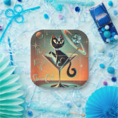 Das Leben einer Showgirl-Katze Pappteller (Party)