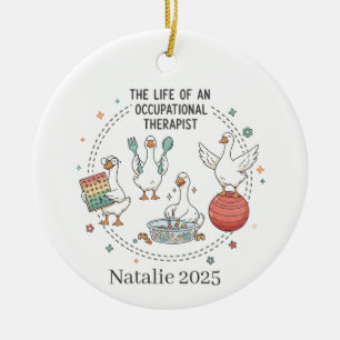 Das Leben eines Ergotherapeuten Keramik Ornament