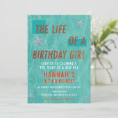 Das Leben eines Geburtstagsmännchens Einladung (Stehend Vorderseite)