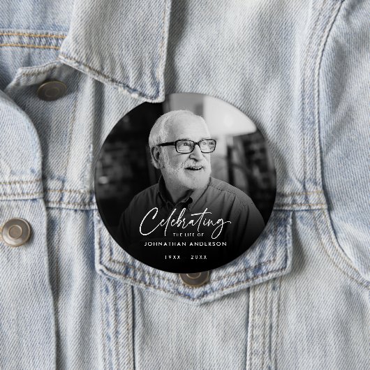 Das Leben eines geliebten Gedenkmals feiern Button (Beispiel)