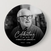 Das Leben eines geliebten Gedenkmals feiern Button (Vorderseite)