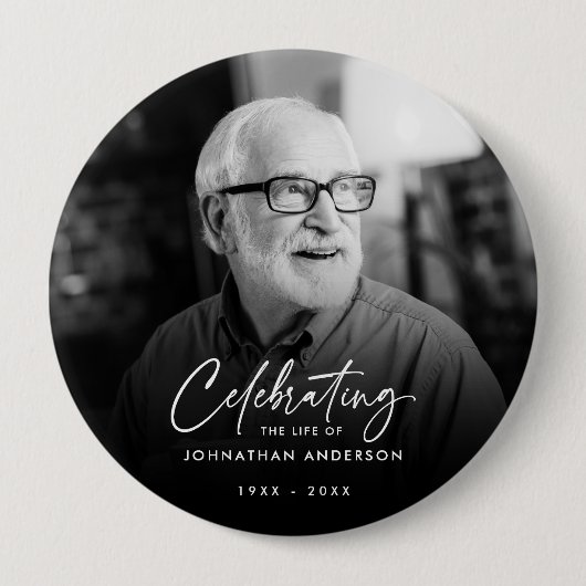 Das Leben eines geliebten Gedenkmals feiern Button (Vorderseite)