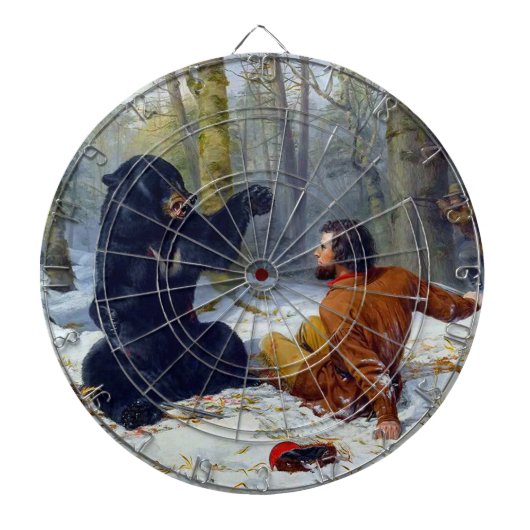 Das Leben eines Jägers Ein Kampf Fix Arthur Tait 1 Dartscheibe (vorne)