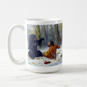 Das Leben eines Jägers Ein Kampf Fix Arthur Tait 1 Kaffeetasse (Links)