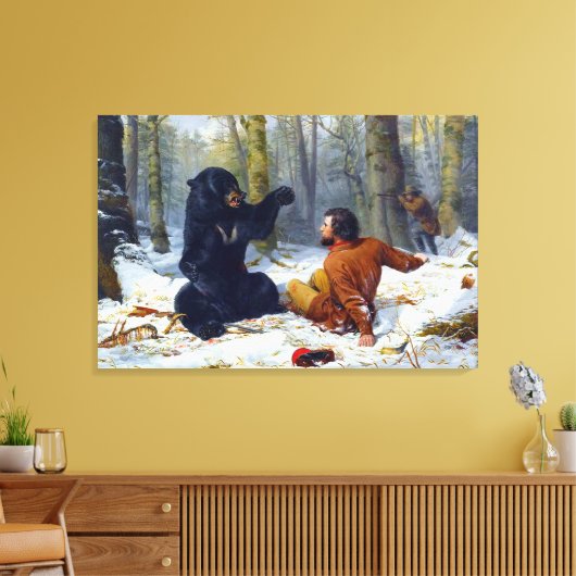 Das Leben eines Jägers Ein Kampf Fix Arthur Tait 1 Leinwanddruck (Insitu (Wohnzimmer))