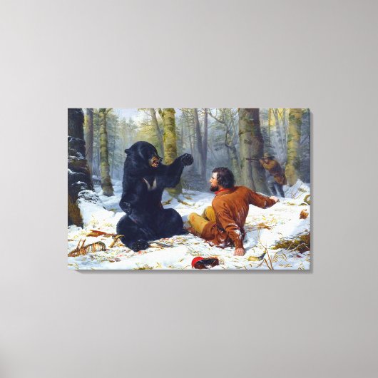 Das Leben eines Jägers Ein Kampf Fix Arthur Tait 1 Leinwanddruck (Vorderseite)