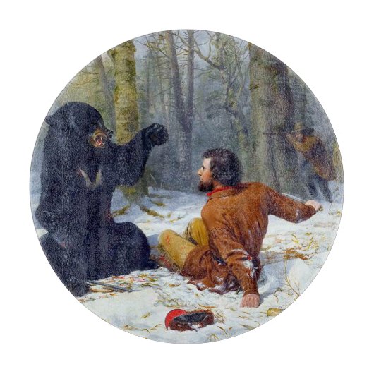 Das Leben eines Jägers Ein Kampf Fix Arthur Tait 1 Schneidebrett (Vorderseite)