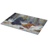 Das Leben eines Jägers Ein Kampf Fix Arthur Tait 1 Schneidebrett (Ecke)