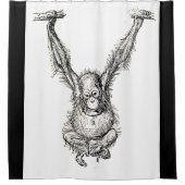 Das Leben eines jungen Ape Gorilla Duschvorhang (Vorderseite)