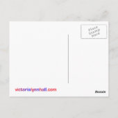 Das Leben eines Künstlers: Prioritäten Postkarte (Rückseite)