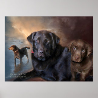 Das Leben eines Labradors Art Poster/Print Poster