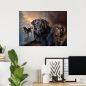 Das Leben eines Labradors Art Poster/Print Poster (Heimbüro)