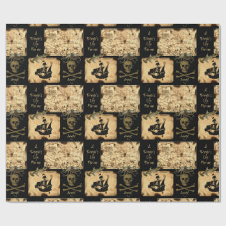 Das Leben eines Piraten für mich karibische Geschenkpapier