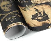 Das Leben eines Piraten für mich karibische Geschenkpapier (Rolleneckpunkt)