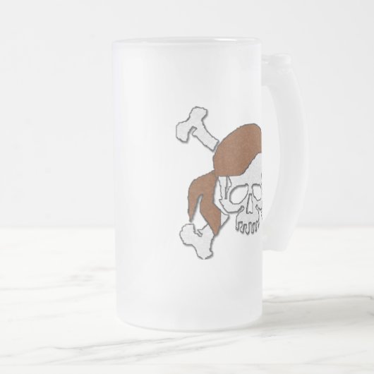 Das Leben eines Piraten Mattglas Bierglas (VorderseiteRechts)