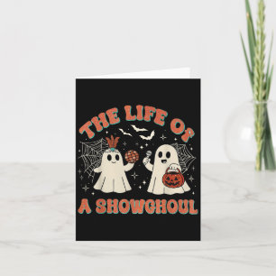 Das Leben eines Showhoul Retro Halloween Show Ghos Karte