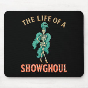 Das Leben eines Showhoul Retro Halloween Show Skel Mousepad