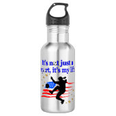 DAS LEBEN EINES US SOCCER PLAYER DESIGN EDELSTAHLFLASCHE (Vorderseite)