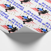 DAS LEBEN EINES US SOCCER PLAYER DESIGN GESCHENKPAPIER (Ecke)