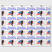 DAS LEBEN EINES US SOCCER PLAYER DESIGN GESCHENKPAPIER (Flach)