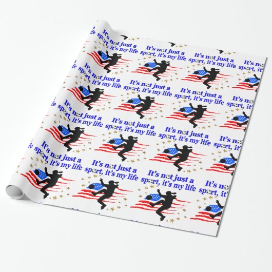 DAS LEBEN EINES US SOCCER PLAYER DESIGN GESCHENKPAPIER (Ungerollt)