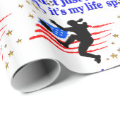 DAS LEBEN EINES US SOCCER PLAYER DESIGN GESCHENKPAPIER (Rolleneckpunkt)