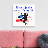 DAS LEBEN EINES US SOCCER PLAYER DESIGN LEINWANDDRUCK (Insitu (Wohnzimmer))