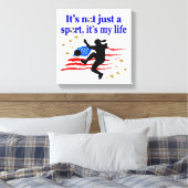 DAS LEBEN EINES US SOCCER PLAYER DESIGN LEINWANDDRUCK (Insitu (Schlafzimmer))