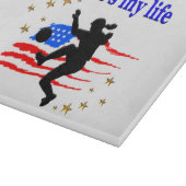 DAS LEBEN EINES US SOCCER PLAYER DESIGN SCHNEIDEBRETT (Ecke)