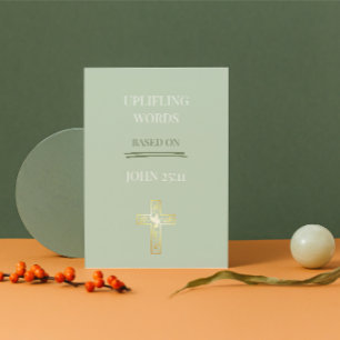 Das Leben endet nicht hier – Johannes 25:11 Christ Feiertagskarte