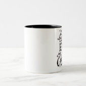 "das Leben fängt am Ende Ihrer Kuschelecke " an Zweifarbige Tasse (Mittel)