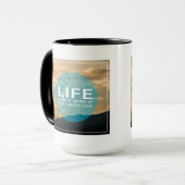 Das Leben fängt an Tasse (Vorderseite Links)