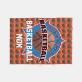 Das Leben fängt Basketball-Mama an Fleecedecke (Vorderseite (Horizontal))