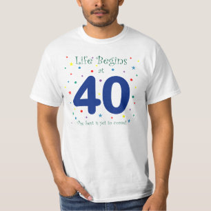 Das Leben fängt bei 40 an T-Shirt