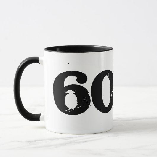 Das Leben fängt bei lustiger sechzigster Tasse des (Links)