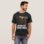 Das Leben fängt - dunkles Shirt an (Vorne ganz)
