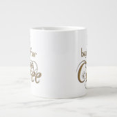 Das Leben fängt nach Kaffee an Jumbo-Tasse (Vorderseite)