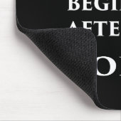 Das Leben fängt nach Kaffee an Mousepad (Ecke)