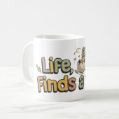 Das Leben findet einen Weg Kaffeetasse (Vorderseite Links)