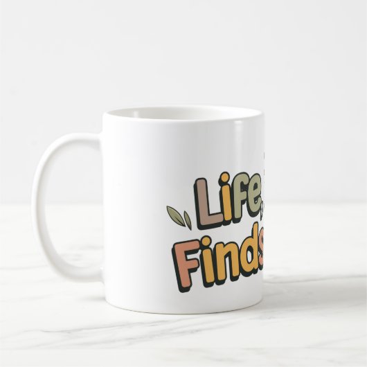 Das Leben findet einen Weg Kaffeetasse (Links)