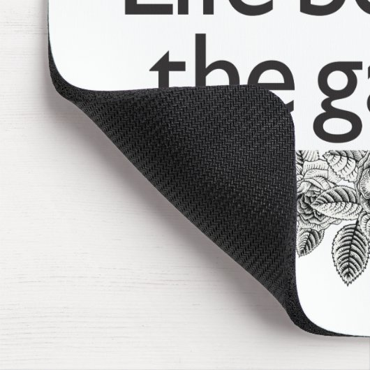 Das Leben fing im Garten an Mousepad (Ecke)