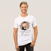 Das Leben | Foto-Memorial Tri-Blend Shirt (Vorderseite voll)