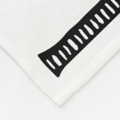 Das Leben führt zu inspirierenden Zitaten Fleecedecke (Ecke)