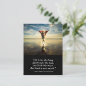 Das Leben für die Living Langston Hughes Postkarte (Stehend Vorderseite)