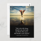 Das Leben für die Living Langston Hughes Postkarte (Vorne/Hinten)