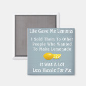 Das Leben gab mir Lemons Magnet (Vorderseite/Rückseite)