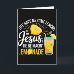 Das Leben Gab Mir Zitronen Jesus Zitronenlimonade  Karte<br><div class="desc">Das Leben Gab Mir Zitronen Jesus Zitronenlimonade Lustig Christlich Positiv</div>