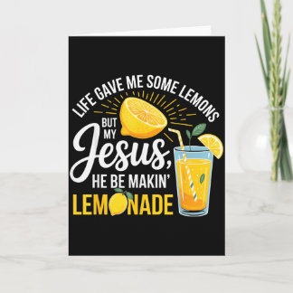Das Leben gab mir Zitronen Jesus Zitronenlimonade  Karte